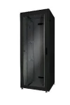 Digitus Unique 42U čierna / Stojanový rozvádzač / 800x800 mm / sklenené dvere / nosnosť 800 kg / IP20 (DN-19 42U-8/8-B-1)
