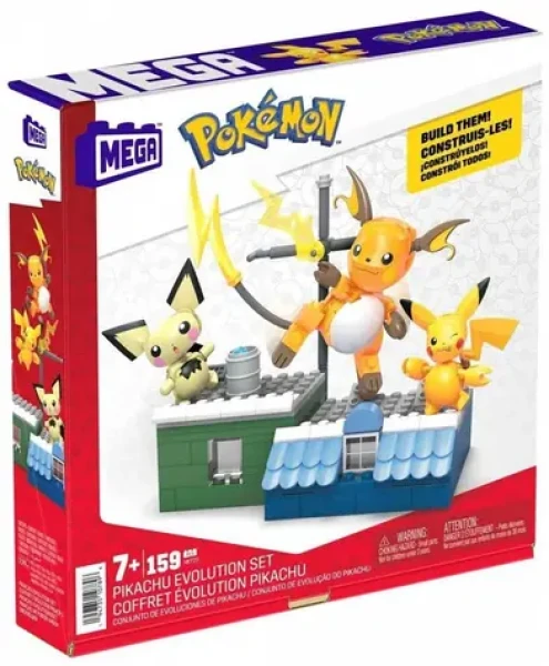 Mattel Mega Pokémon EVOLUČNÝ SET - PIKACHU