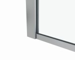 HOPA - Sprchové dvere BELVER GRAFIT NEW - Farba rámu - Grafit, Rozmer A - 150, Smer zatvárania - Univerzálny Ľavé / Pravé, Výplň - Číre bezpečnostné sklo - 8 mm BCBELV15GCN