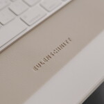 Eulenschnitt Podložka na pracovní stůl Heart Taupe 80 x 40 cm