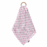 XKKO Hryzátko BMB s plienkou - Baby Pink Cross