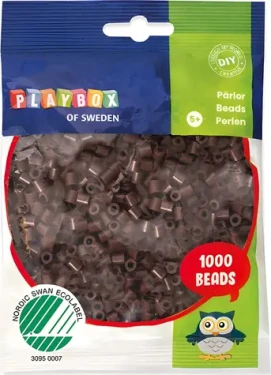 PLAYBOX Zažehľovacie korálky hnedé