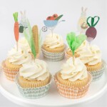 Meri Meri Sada na pečenie cupcakes Bunny Greenhouse 24 ks