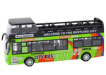 Mamido Turistický dvojposchodový autobus 1:32 s otváracími dverami zelený