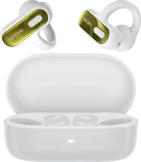 Lenovo Open-Ear Clip-on Earbuds X500 biela / Slúchadlá / Bluetooth 6.0 / True Wireless / 20 h výdrž batérie (GXD1U68428)