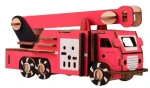 Woodcraft Drevené 3D puzzle Hasičské auto