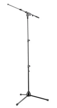 Mikrofónny stojan s otočným kĺbom čierna / Mikrofónny stojan / výška 103-173 cm / rameno 42-73 cm (21010)