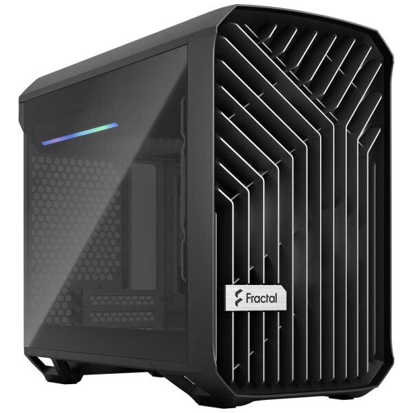 Fractal Design Torrent Nano Black TG Dark Tint čierna / Mini-ITX / 1x USB 3.1 Type C + 2x USB 3.0 / bez zdroja (FD-C-TOR1N-01)