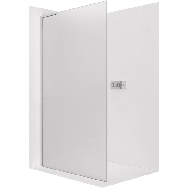 CERANO - Sprchová zástena Walk-in Onyx L-ľavá vzpera - 8 mm - chróm, mliečne sklo - 160x200 CER-8050BD858