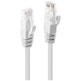 LINDY 48094 RJ45 sieťové káble, prepojovacie káble CAT 6 U/UTP 3.00 m biela 1 ks; 48094