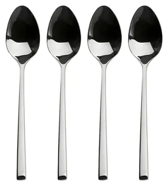 Lamart LT5044 strieborná / Lyžička čajová / 4 ks / nerezová oceľ / 150 mm (8590669382620)