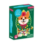 Mudpuppy Puzzle Vianončný pes Corgi s vôňou čečiny