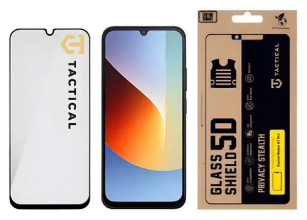 Tactical Glass Shield Privacy Stealth 5D Redmi A7 Pro čierna / Ochranné sklo / pre XIAOMI Redmi A7 Pro (8596311311765)