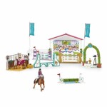 Schleich Horse Club 42440 Turnajové závodisko s koníkmi a ošetrovateľkami s pohyblivými kĺbmi