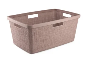 Curver Jute Kôš na bielizeň 46 l ružová (255199)