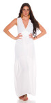 Sexy Goddess-Maxidress to tie white S/M