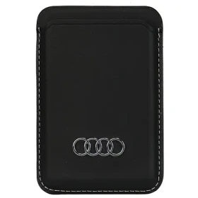 Audi Synthetic Leather MagSafe peňaženka čierna / Peňaženka / Syntetická koža / MagSafe (AU-MSCH-Q3/D1-BK)