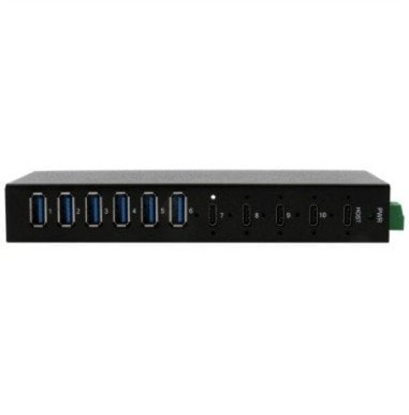 Exsys EX-12290HMS 10-portowy metalowy HUB USB 3.2 Gen 2x1 z 4 portami USB-C i 6 portami USB-A 3.2 Gen 1
