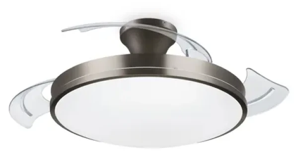 Philips Atlas nikel / Stropné svietidlo s ventilátorom / 28W+35W / 4500lm / 2700-4000-5500K / IP20 (SKL000388937)