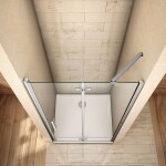 H K - Sprchové dvere MELODY F5 100 jednokrídlové s pevnou stenou 98-101 x 195 cm SE-MELODYF5100SET