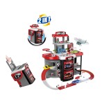 Mamido Mamido Závodná stanica a prenosný kufrík 2v1 Rapid Legend, viacposchodová garáž, parkovisko MT1622