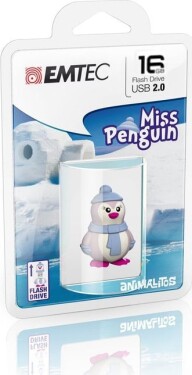 Emtec Emtec Miss Penguin pamięć USB 16 GB USB Typu-A 2.0 Modrý, Fialový, Biely