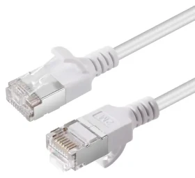 MicroConnect CAT6A U-FTP SLIM 10m biela / Patch kábel / LSZH (V-FTP6A10W-SLIM)
