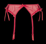 Dámsky podväzkový pás nadrozmernej veľkosti V-8742 Red - Axami 46/3XL červená