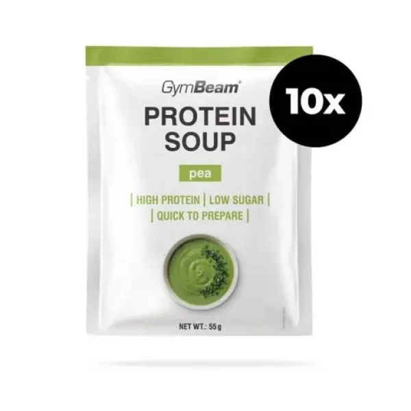 Proteínová hrachová polievka - GymBeam (10 x 55 g) (117112-2-10x55g)