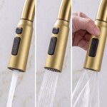 REA - Multifunkčný oceľový drez 10 v 1 Alonzo Brush Gold ZLE-06419