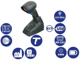 DATALOGIC QuickScan I QM2131 kit2-USB / 1D snímač čiarových kódov / 433MHz / multi-IF / čierna (QM2131-BK-433K1)