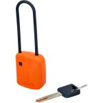 Závorový visiaci zámok, oranžový, kompozitný, 76 mm KS Tools 117.0221; 117.0221