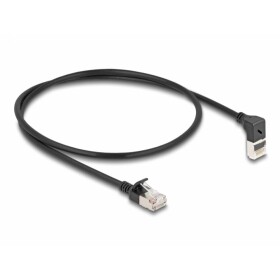 Delock 80286 RJ45 sieťové káble, prepojovacie káble CAT 6A S/FTP 0.50 m čierna 1 ks; 80286