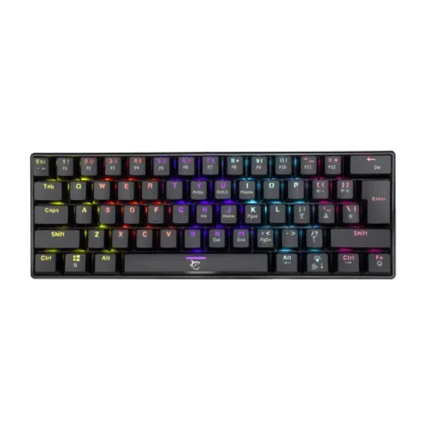 White Shark GK-2022 SHINOBI čierna / Herná klávesnica / mechanická / BROWN Switch / US Layout / USB / LED (SHINOBI-B-US-BROWN.S)