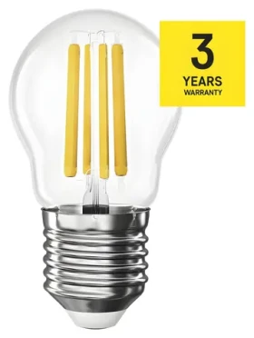 Emos LED žiarovka Filament Mini Globe 5,9 W E27 neutrálna biela / Žiarovka / náhrada za 60W / 806 lm / 4000K (1525743404)