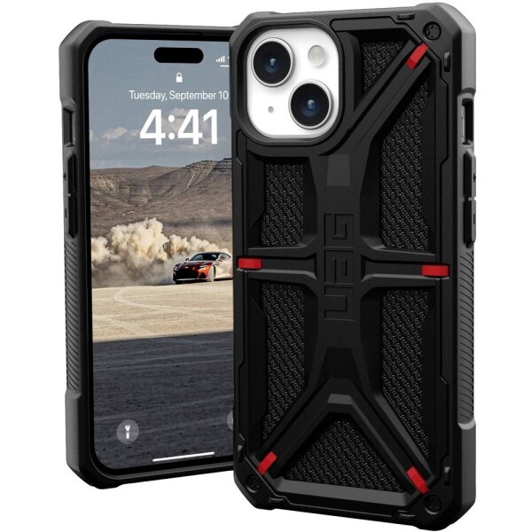 UAG Monarch iPhone 15 - Kevlar čierne