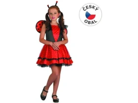 MaDe 03932 - Šaty na karneval - lienka, 120-130 cm