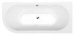 POLYSAN - VIVA R MONOLITH asymetrická vaňa 170x75x60cm, biela 78119M