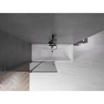 MEXEN/S - Velar L dvojkrídlová posuvná vaňová zástena 100 x 150, grafit, grafit metal 896-100-003-41-95