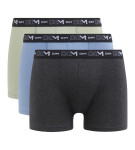 Pánske boxerky 3 ks DIM COTTON STRETCH BOXER 3x - DIM - sivé XXL