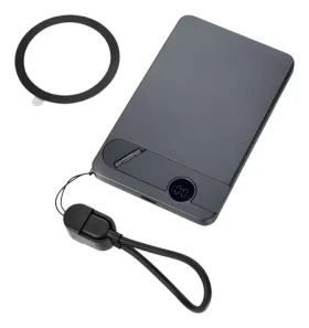 TROIKA STROMKONSERVE 5 šedá, čierna / Powerbanka / 5000 mAh / MagSafe / Bezdrôtové nabíjanie 15W / USB-C PD 20W (POP50/TI)