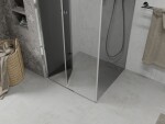 MEXEN/S - LIMA sprchovací kút 90x90, grafit, chróm 856-090-090-01-40