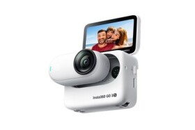 Insta360 GO 3S - 64GB biela / Akčná kamera / 360° / 4K@30FPS / 2.2" Displej / Wi-Fi / BT 5.0 / 310 mAh / AI editor (INST485)