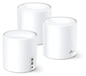 TP-LINK Deco X60 (3-pack) / WiFi 6 systém MESH AX3000 / Dual-band / 2.4GHz - 574Mbps / 5GHz - 2402Mbps / 2x GLAN