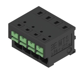 Weidmüller 2913620000 PCB terminál 4 mm² Pólov 4 čierna 24 ks Tube; 2913620000