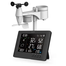 Sencor SWS 10500 meteostanica čierna / farebný LCD / bezdrôtový snímač (8590669385461)