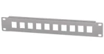 Intellinet 10" šedá / Patch panel / 10 portov / 1U / neosadený (714969)