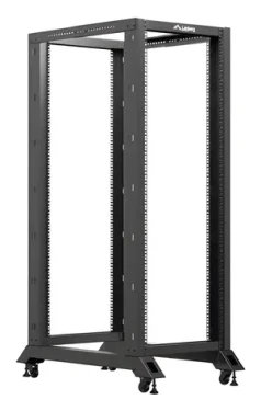 Lanberg Open Rack 32U čierny / Otvorený rack / 19" / 600 x 1000 mm / Nosnosť 600 kg (OR01-6032-B)