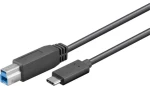 PremiumCord prepojovací kábel USB 3.1 type C na USB 3.0 Type B čierna 1m (ku31ce1bk)