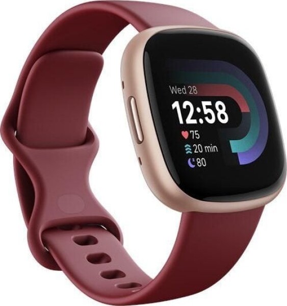 Fitbit Versa 4 Bordowy (FB523RGRD)